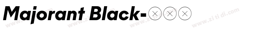 Majorant Black字体转换